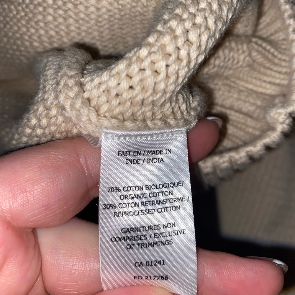 Simons Beige Button-Up Cardigan - Picture 4 of 4